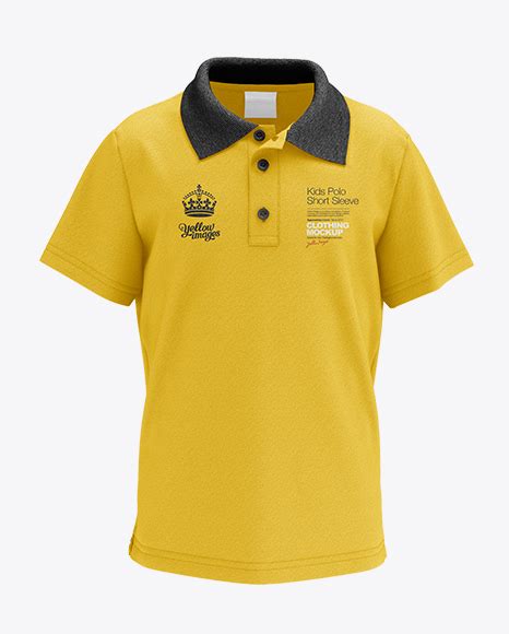 Download Kids Polo HQ Mockup - Front View